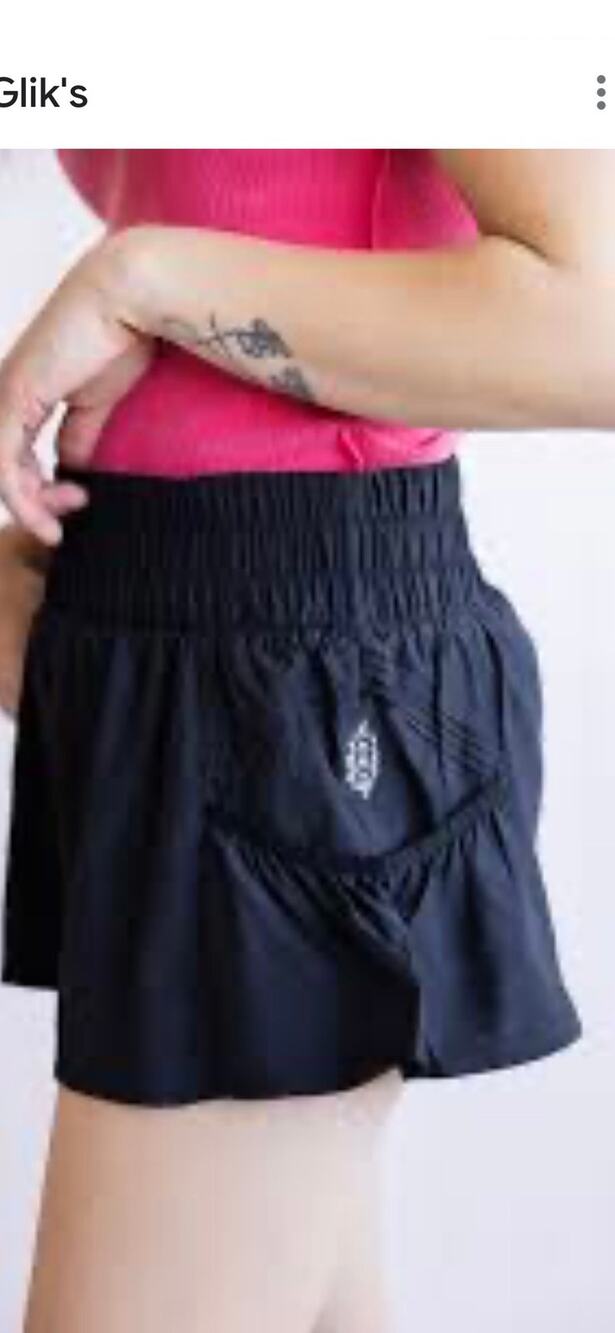 FP Movement Get Your Flirt On Shorts for Women in Black Size L
